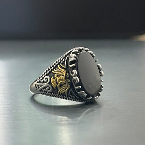 black stone chandi rings for men