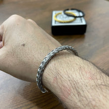 Load image into Gallery viewer, Silver Steel Cable Bracelet for men in Pakistan