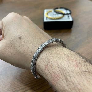Silver Steel Cable Bracelet for men in Pakistan