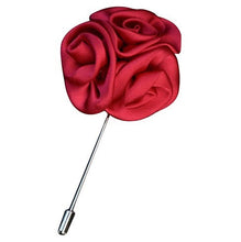 Load image into Gallery viewer, red flower lapel pin brooch online in pakistan