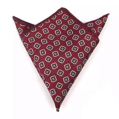 maroon floral paisley pocket square for men in pakistan