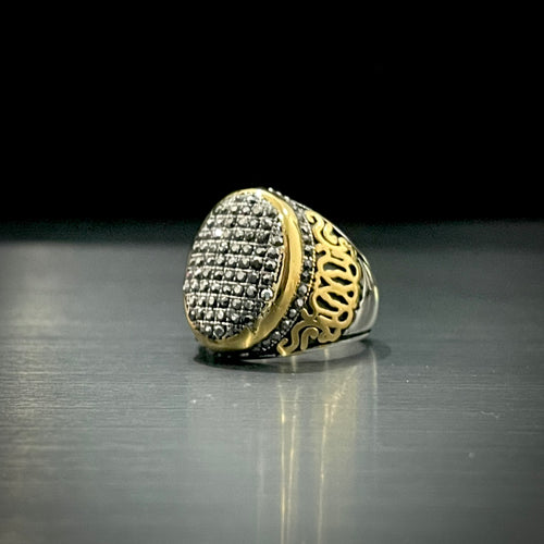 Turkish Cubical Zircon Ring For Men
