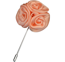 Load image into Gallery viewer, peach flower lapel pin brooch online in pakistan