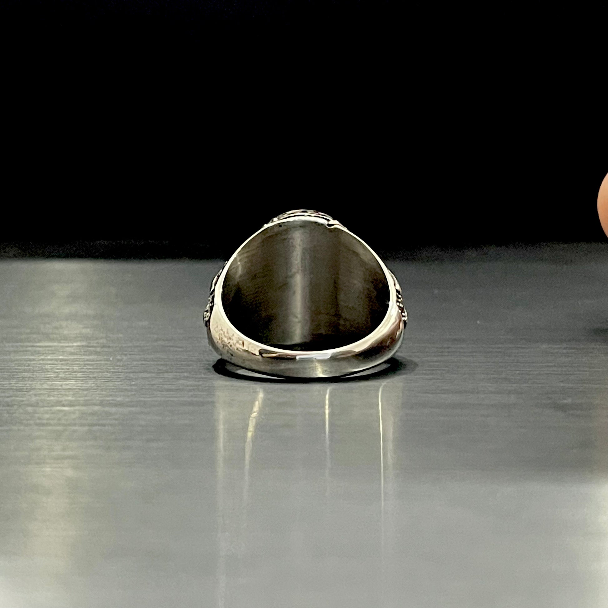 Silver kayi Ertugrul Turkish Titanium Ring Online In Pakistan | Dapper ...