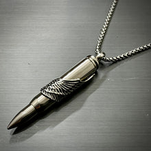 Load image into Gallery viewer, Heavy Biker Wings &amp; Bullet Pendant Necklace For Men