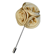 Load image into Gallery viewer, ivory flower lapel pin brooch online in pakistan
