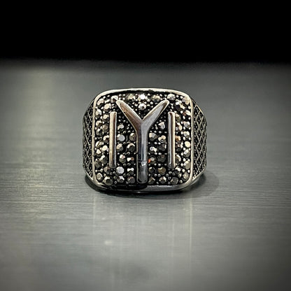 Cubical Zircon Square Turkish Ring For Men