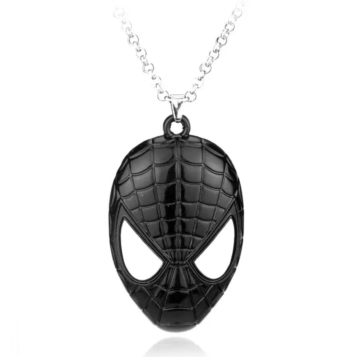 Black Spiderman Pendant Necklace