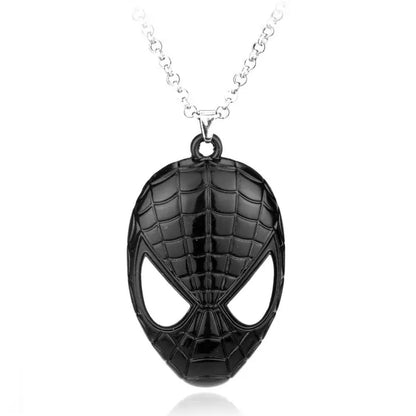 Black Spiderman Pendant Necklace