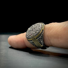 Load image into Gallery viewer, Turkish Cubical Zircon Italian Silver Ring