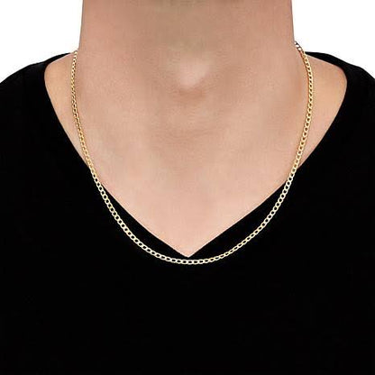 3mm curb link neck chain for men online in pakistan