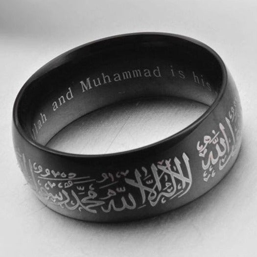 Kaliman Rings Black Kalma Islamic Ring For Men Women Online In Pakistan | The Dapper Shop