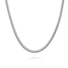 Load image into Gallery viewer, 3mm Silver Square Foxtail Neck Chain For Men In Pakistan